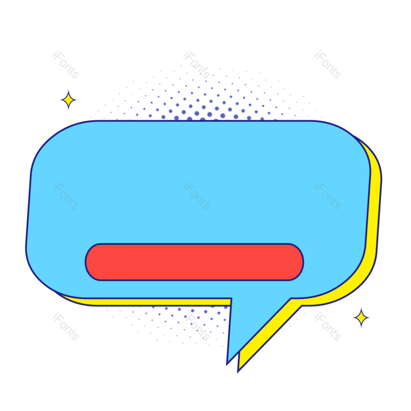 边框图片,蓝色元素,对话框PNG,卡通边框免抠素材